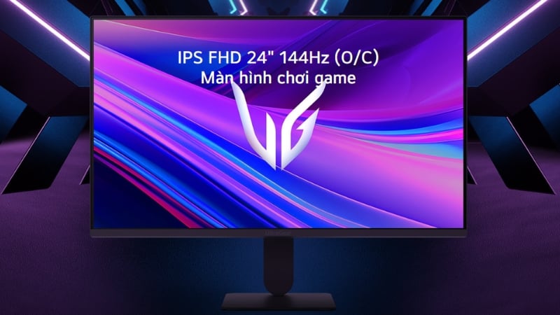Màn hình LG 24G411A-B có tần số quét 144Hz