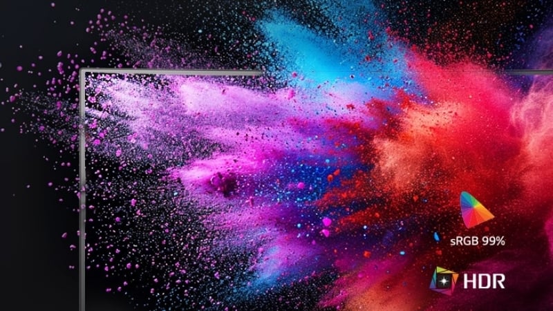 Màn hình LG 24U411A-B được trang bị dải màu sRGB 99%