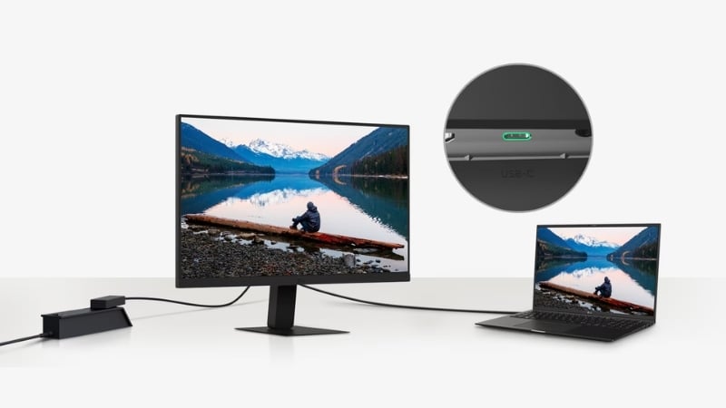 Màn hình LG 24U631A-B kết nối tinh gọn, tối ưu không gian làm việc