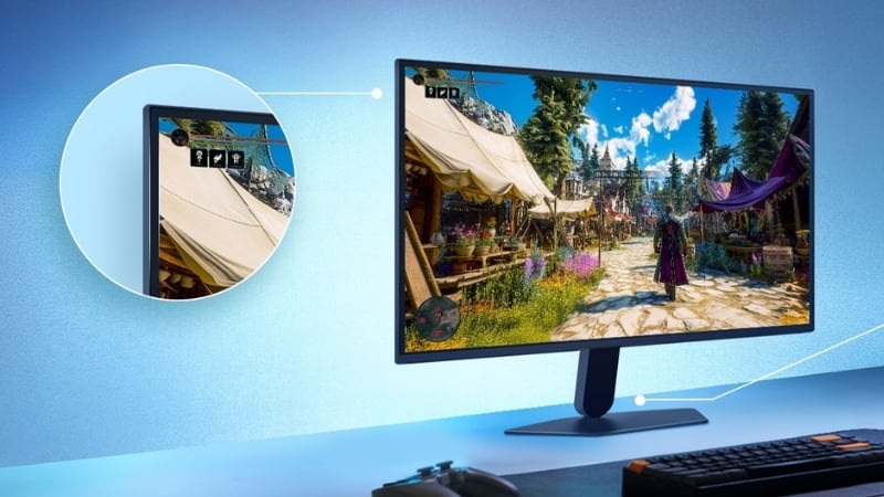 Màn hình LG 27G523B-B UltraGear có thiết kế gần như không viền