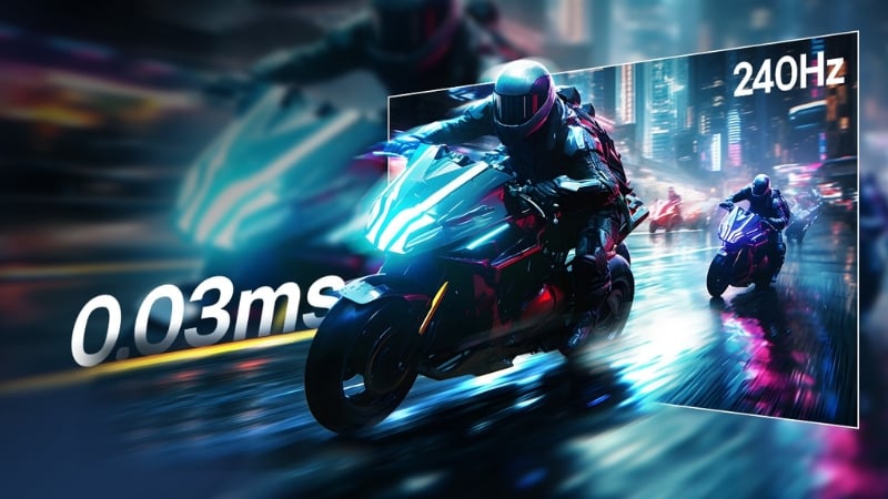 Màn hình LG 27GX704A-B được trang bị tần số quét 240Hz