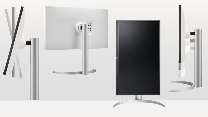 Màn hình LG 27UP850K-W có chân đế Ergonomic&nbsp;điều chỉnh linh hoạt