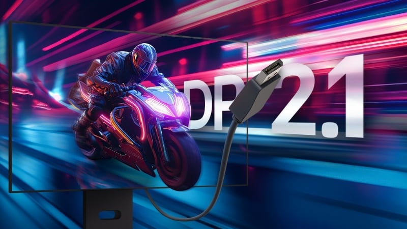 Màn hình LG 32GX870A-B kết nối tốc độ đi kèm với tính tiện lợi