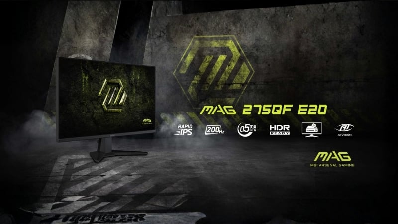 Màn hình MSI MAG 275QF E20 có tấm nền Rapid IPS 27 inch