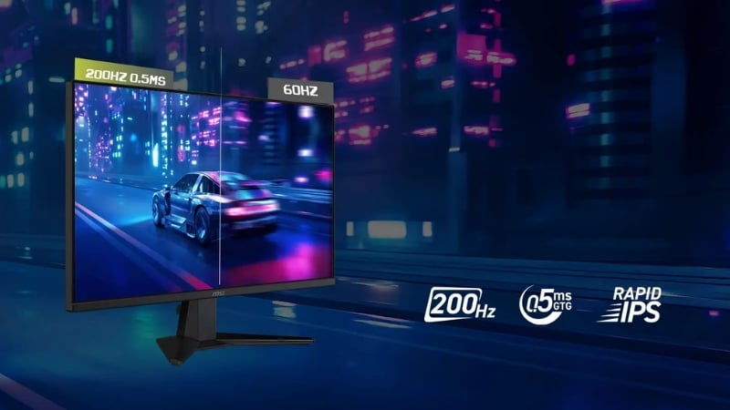 Màn hình MSI MAG 275QF E20 có tần số quét 200Hz và 0.5ms