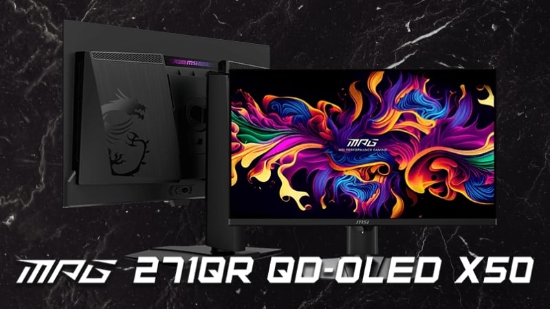 Màn hình MSI MPG 271QR QD-OLED X50 có kích thước 27