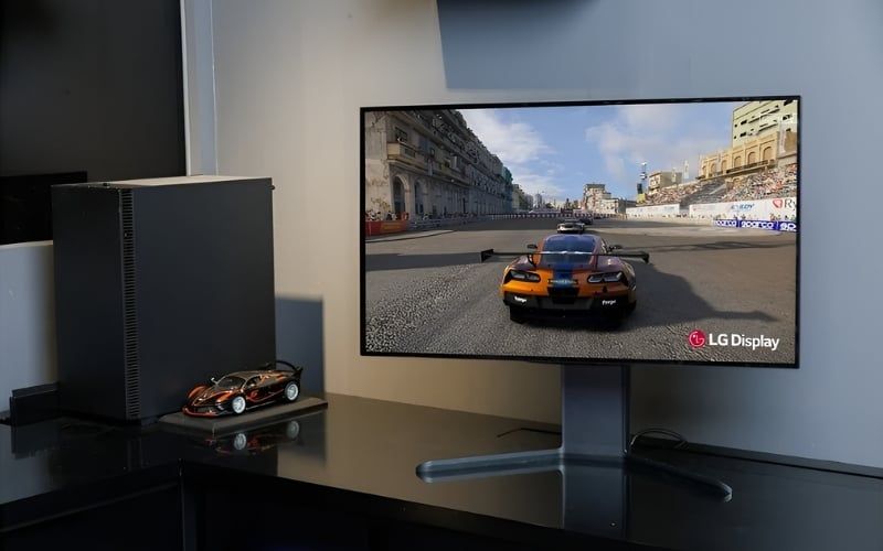 OLED phản hồi 0.03ms, tần số quét cao, hỗ trợ G-Sync/FreeSync, cho trải nghiệm gaming siêu mượt