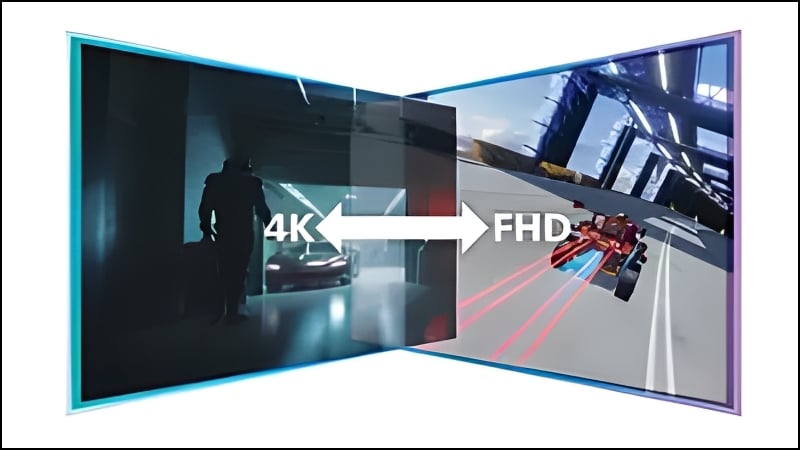 Màn hình Philips 27M2N3800A linh hoạt tối ưu giữa độ nét 4K và FHD