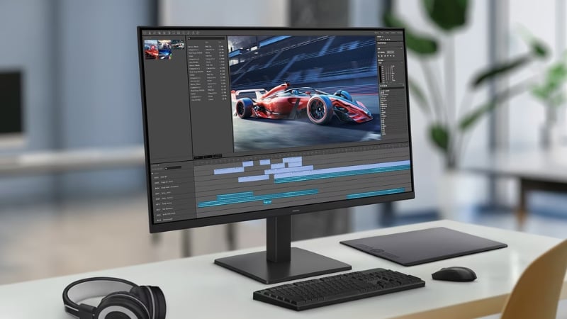 Màn hình Samsung LS27F320GAEXXV có thiết kế tinh tế