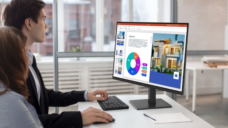 Màn hình Samsung LS27F320GAEXXV có hiệu suất hiển thị ấn tượng