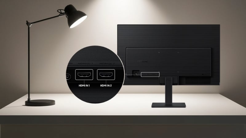 Màn hình Samsung LS27F320GAEXXV đa dạng cổng kết nối