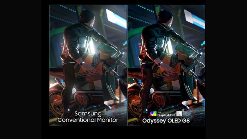 Màn hình Samsung Odyssey G8 LS32FG812SEXXV cho màu sắc chân thực