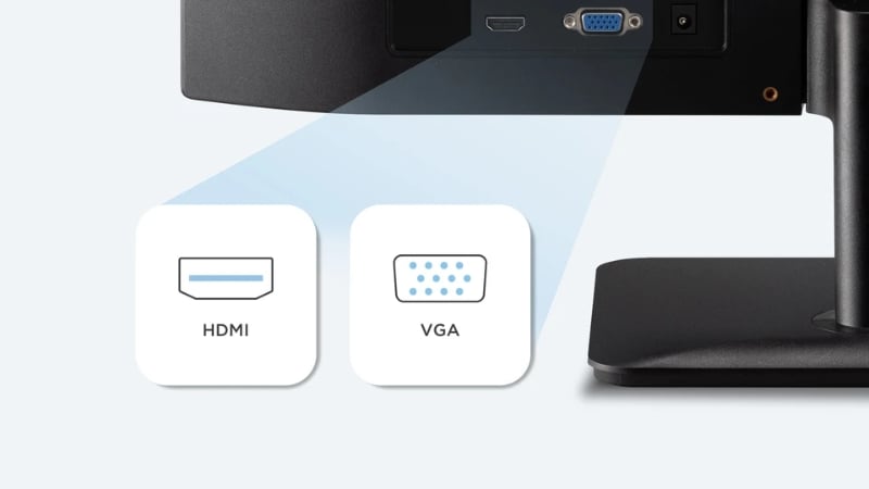 Màn hình Viewsonic VA2432-H-2 kết nối đơn giản, dễ sử dụng