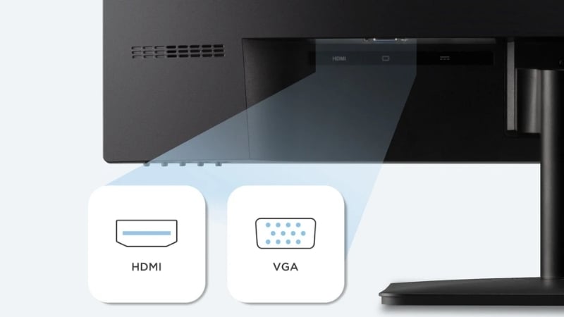 Màn hình Viewsonic VA2732-H-2 có cổng kết nối HDMI và VGA