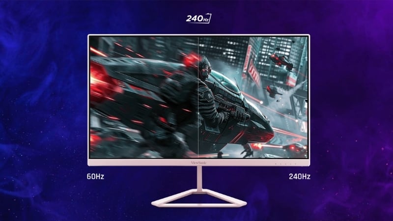 Màn hình ViewSonic VX24G30-PK có tần số quét 240Hz siêu mượt