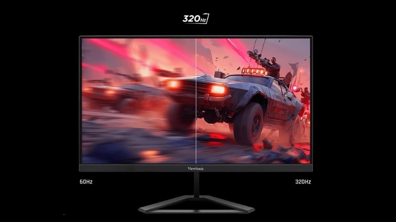 Màn hình ViewSonic VX2536A có tần số quét 320Hz