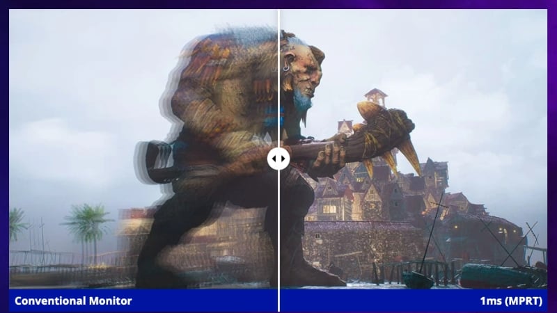 Màn hình ViewSonic XG2709A có thời gian phản hồi 1ms