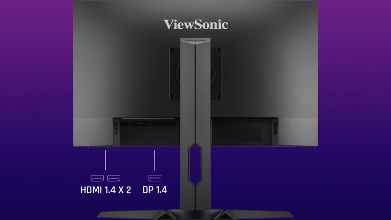 Màn hình ViewSonic XG2709A có các cổng kết nối linh hoạt