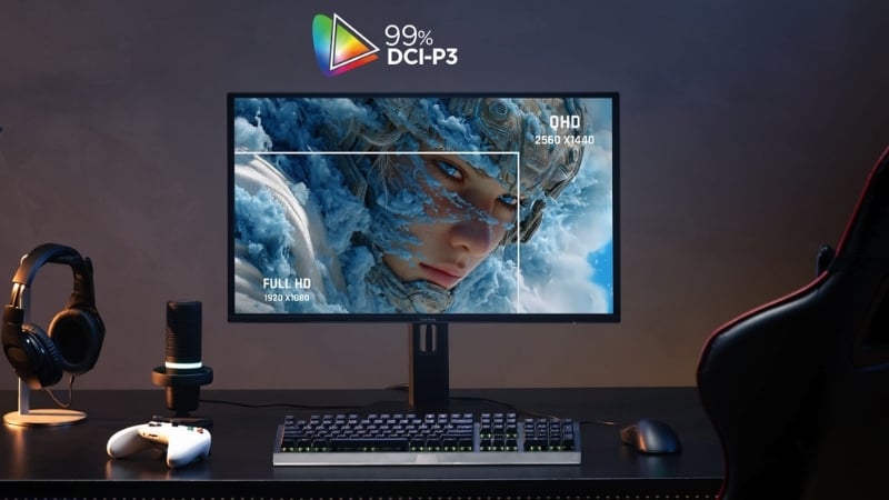Màn hình ViewSonic XG2738 đạt gam màu DCI-P3 98%