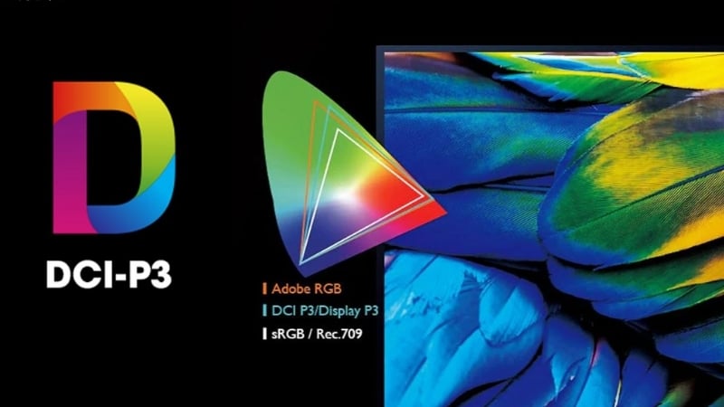 Màn hình VSP IP2709SG có dải màu DCI-P3 ≥ 80%