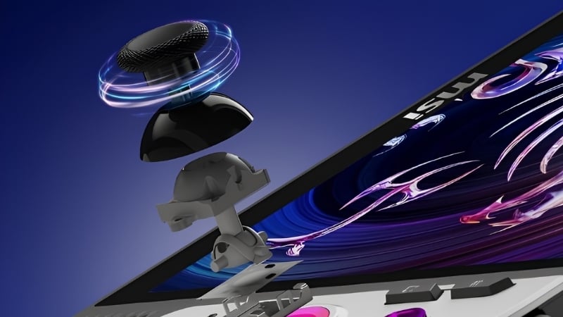 Máy chơi game cầm tay MSI Claw 8 AI+ A2VM 201VN có hệ thống điều khiển hiện đại