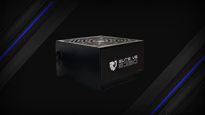 Nguồn máy tính Jetek Elite V6 350W E350 có công suất ổn định 350W