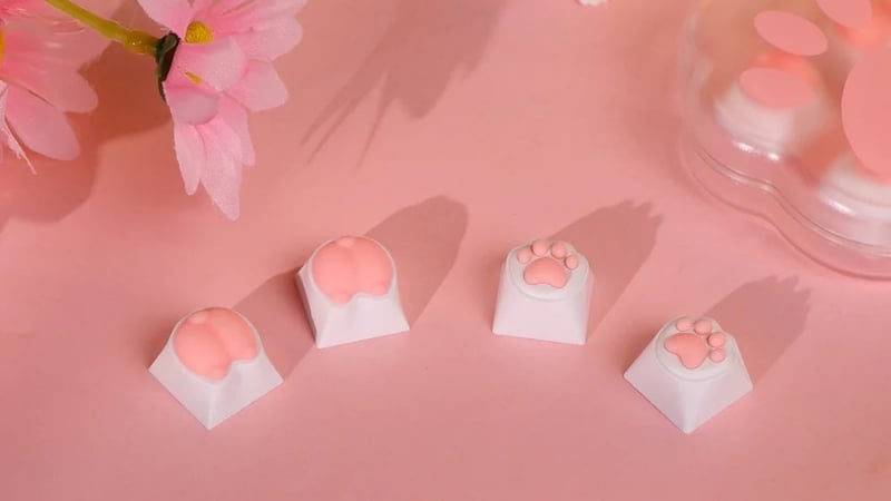 Nút bàn phím cơ AKKO Cat Paw Artisan tương thích với hầu hết switch chuẩn MX