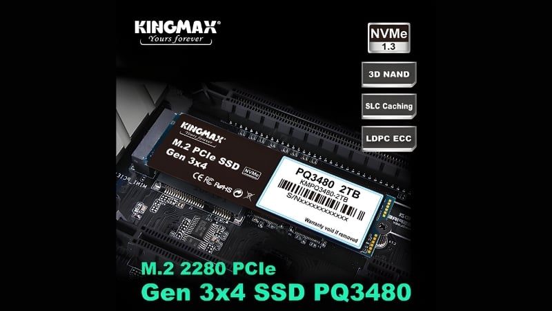 Ổ cứng SSD KINGMAX Zeus 512GB PQ3480 có tốc độ đọc ghi ấn tượng