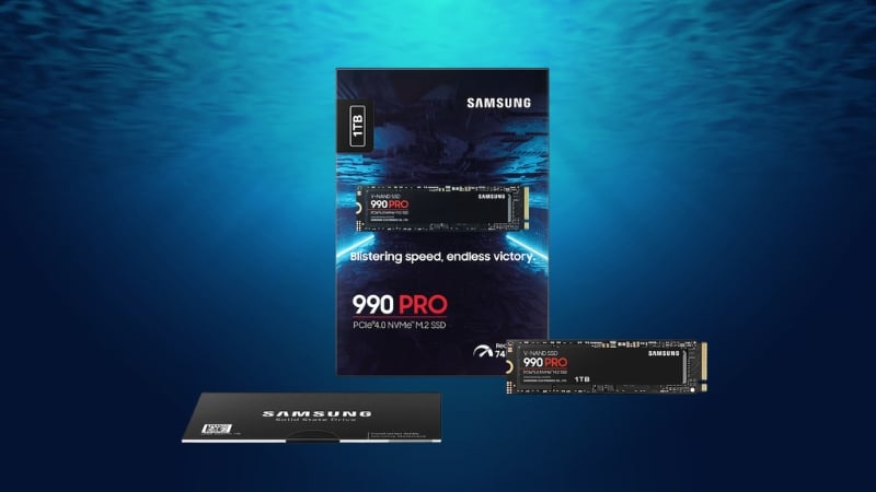 Ổ Cứng SSD Samsung 990 PRO 1TB PCIe Gen4 NVMe có độ bền V-NAND cao cấp