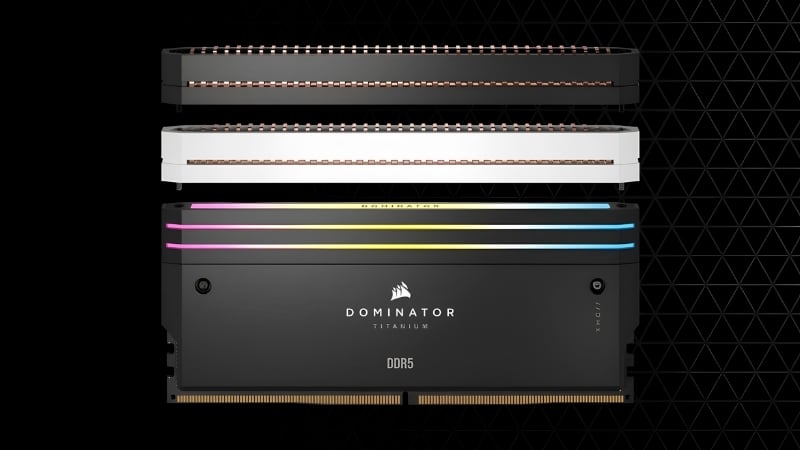 RAM Corsair Dominator Titanium Black 96GB có bus 6600MHz cùng độ trễ thấp