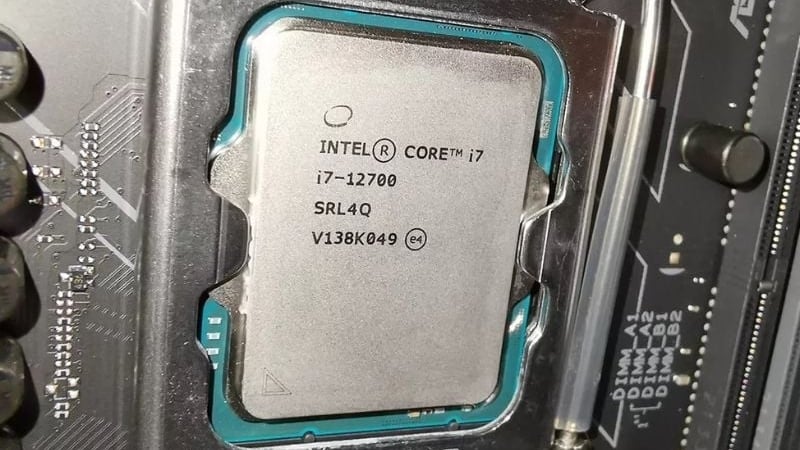 Bộ vi xử lý Intel Core i7 12700 có công suất 65W