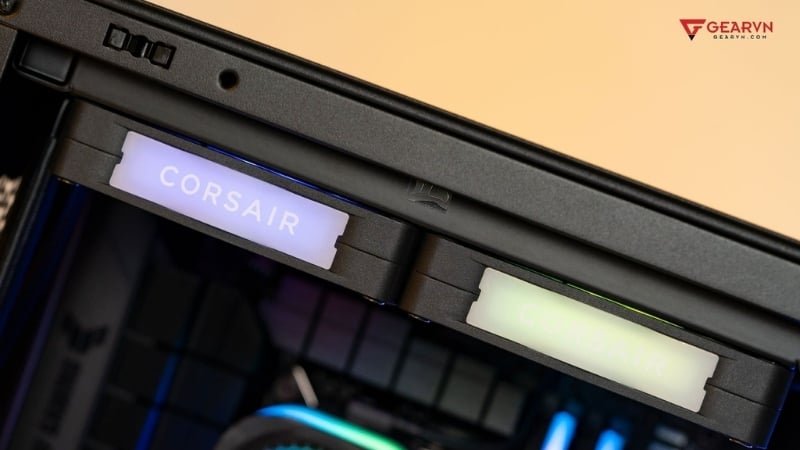 PC GVN AMD Ryzen 7 7800X3D / VGA RTX 5070 có thiết kế case hiện đại
