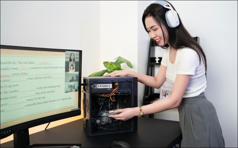 PC Desktop truyền thống cho phép nâng cấp linh kiện dễ dàng và tản nhiệt tốt