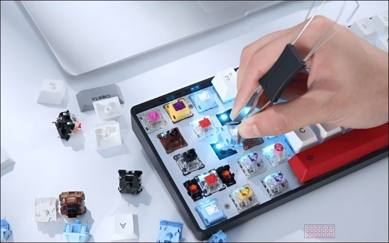 PCB ảnh hưởng đến&nbsp;khả năng nâng cấp switch của bàn phím