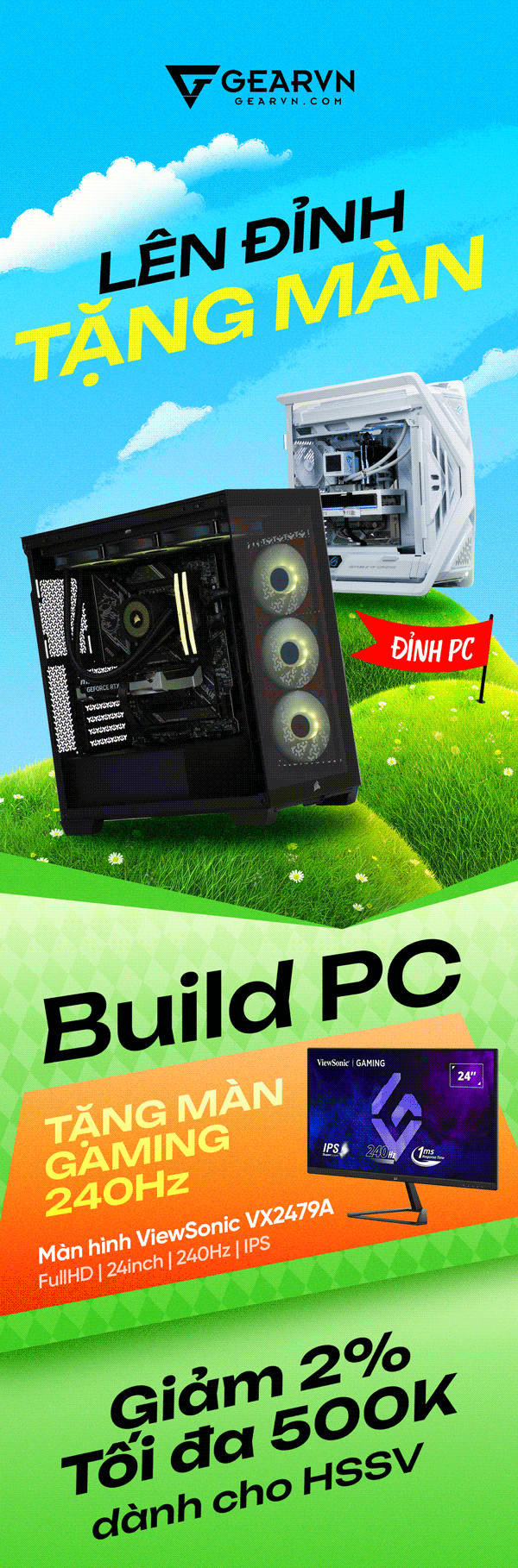Lên Đỉnh Build PC -  Tặng Màn 240Hz