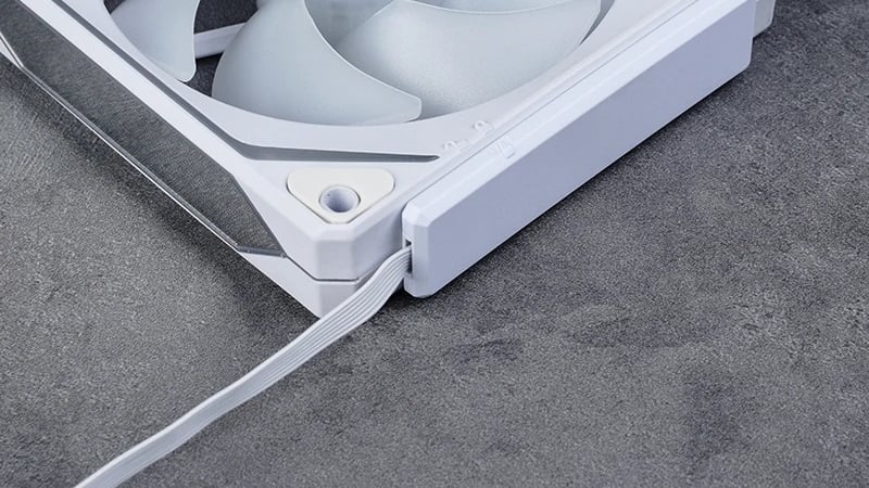 Quạt máy tính Jonsbo ZA-120 White có kết nối tiện lợi