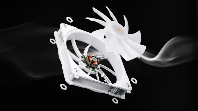 Quạt máy tính Jonsbo ZA-120 White có tốc độ làm mát tối ưu
