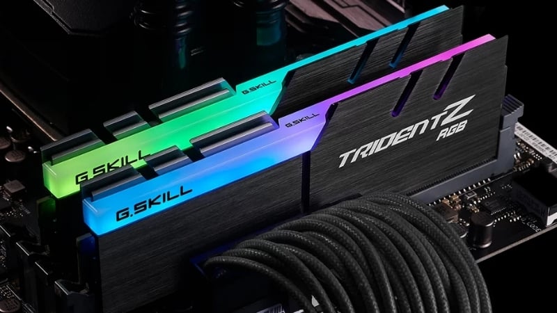 Ram GSkill Trident Z RGB 32GB (2x16GB) 3600mhz có tốc độ 3600MHz ổn định