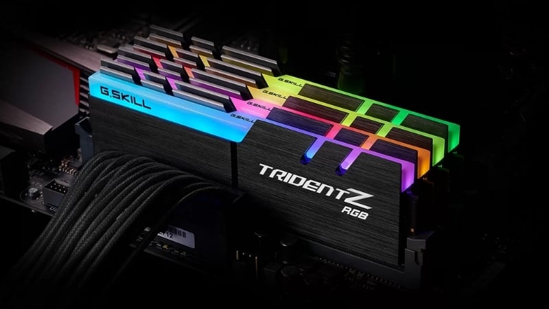 Ram GSkill Trident Z RGB 32GB (2x16GB) 3600mhz có tản nhiệt hiệu quả cao cấp