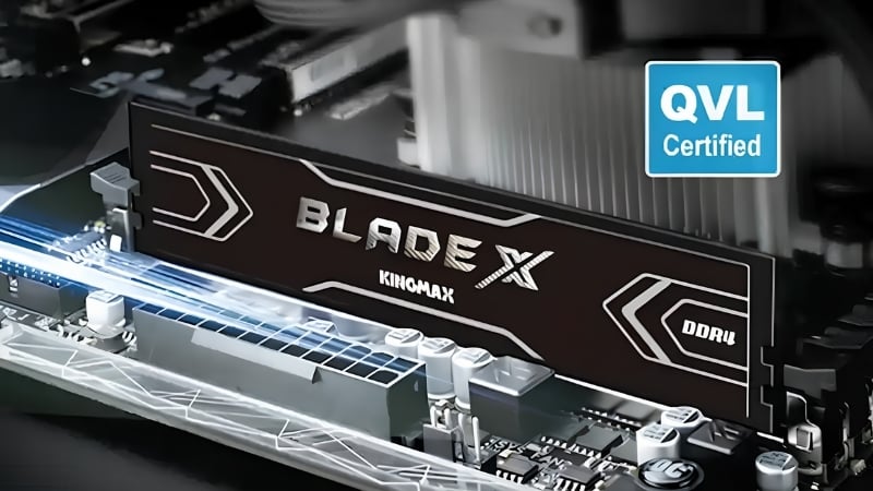 Ram Kingmax Blade X 1x8GB DDR4 Bus 3200Mhz có dung lượng 8GB phù hợp nhiều nhu cầu