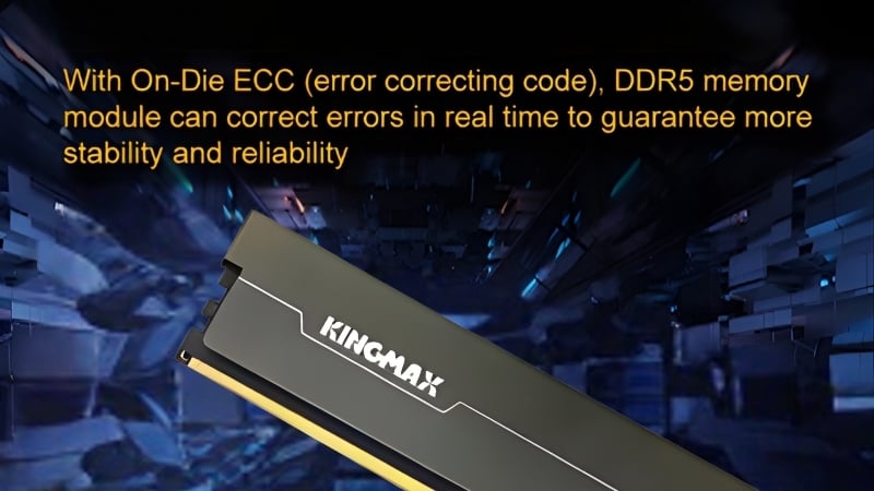 Ram Kingmax Horizon 16GB DDR5 Bus 5600Mhz ổn định On-Die ECC chuyên nghiệp