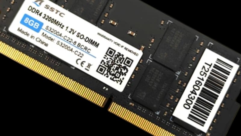 Ram Laptop SSTC 8GB DDR4 thiết kế mạch và vật liệu đạt chuẩn