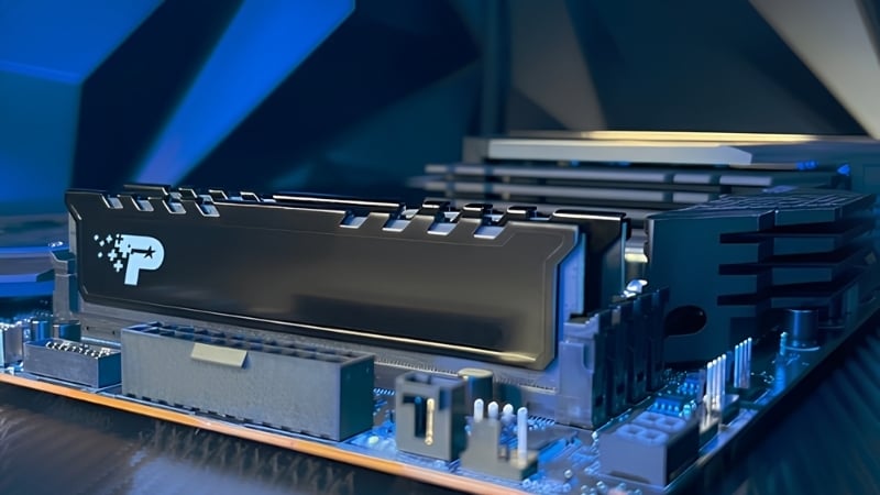 Ram Patriot Signature Premium Black 1x16GB DDR5 5200Mhz có thiết kế màu đen