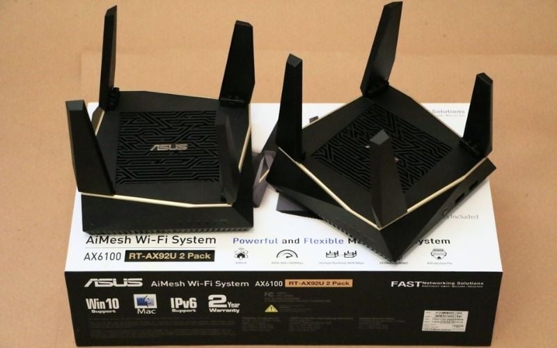 Router AiMesh AX6100 WiFi System (RT-AX92U 2 Pack)