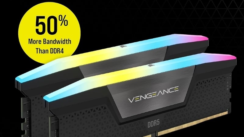 Ram Corsair Vengeance RGB 16GB (1x16GB) 6000 DDR5 linh hoạt nâng cấp