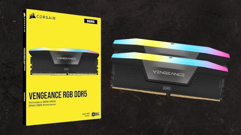 Ram Corsair Vengeance RGB 16GB (1x16GB) 6000 DDR5 tương thích hệ sinh thái Corsair iCUE