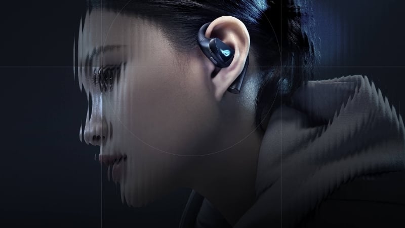 Tai nghe ASUS ROG Cetra Open Wireless Gaming Earbuds nhẹ chỉ 11g