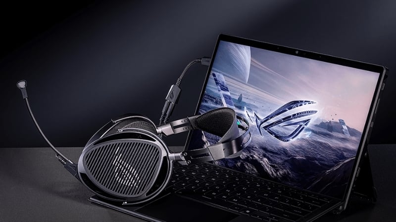 Tai nghe ASUS ROG Kithara Gaming có cáp balanced 3‑in‑1