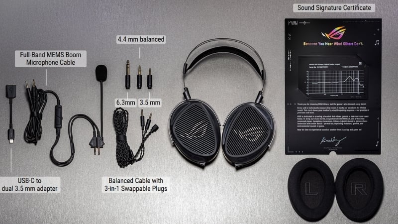 Tai nghe ASUS ROG Kithara Gaming có cáp mic riêng