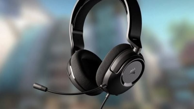 Tai nghe Corsair HS35 V2 Carbon có thời lượng sử dụng ổn định nhờ kết nối có dây